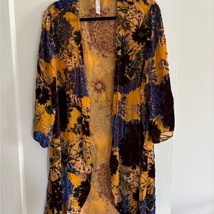 Floral Velvet Kimono